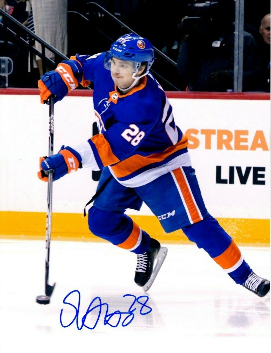 SEBASTIAN AHO autographed SIGNED NY NEW YORK ISLANDERS 8X10 Photo Poster painting #2