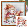 (Multi-Style) Cute Snowman-18CT Stamped Cross Stitch 30*30cm/11.81*11.81in tapestrymarket