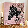 DIY Pearl Painting Horse for Home Wall Decor with Frame(30*30cm)