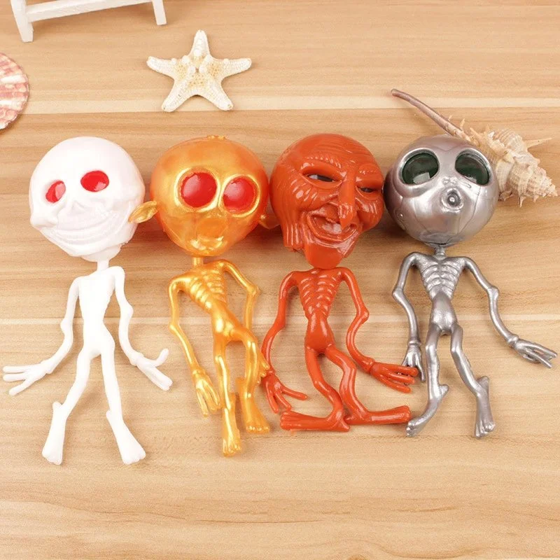 17cm alien squeeze ball decompression toy Halloween creative spoof prank small gift