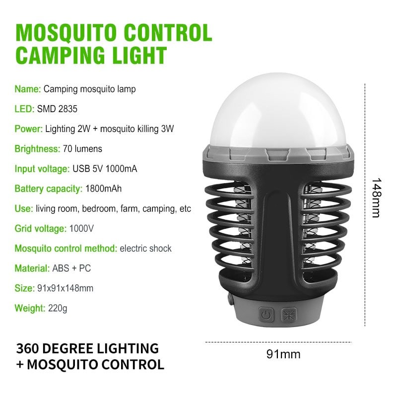 Portable Camping Mosquito Killer Lamp | IFYHOME