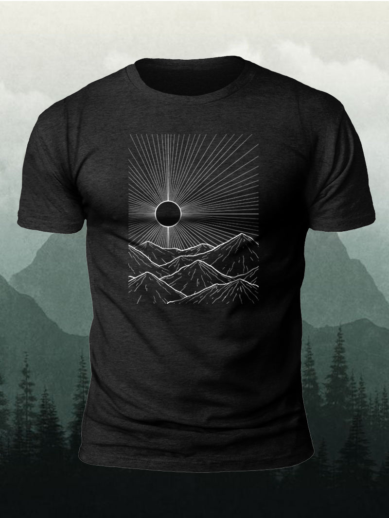 Men's Outdoor Linear Peak Short-Sleeved Shirt