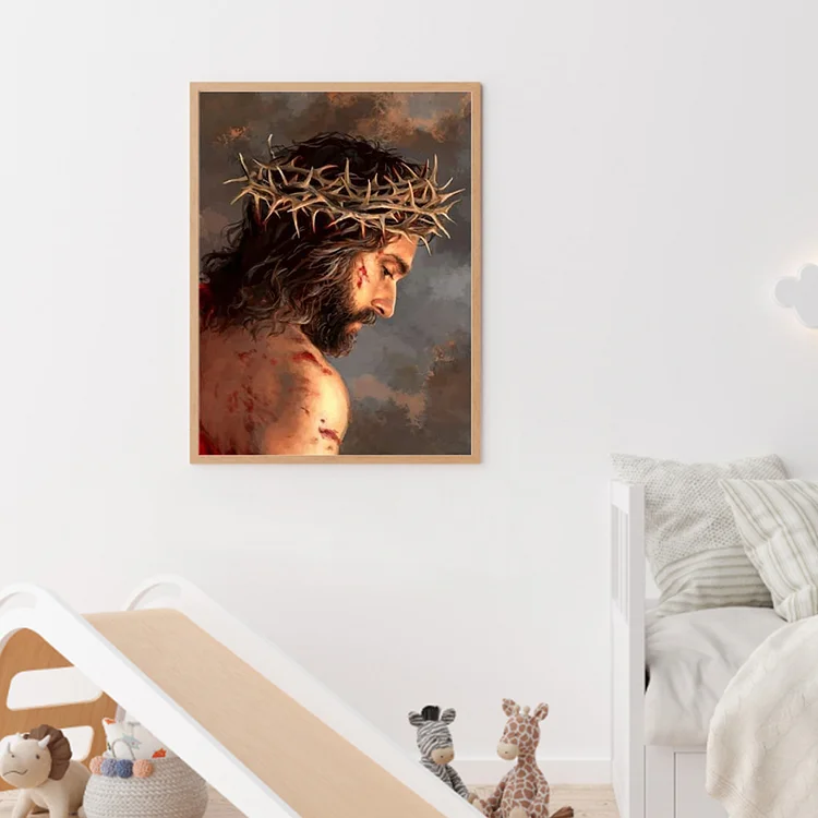 Jesus 30*40cm full round drill diamond painting – Jules' Diamond Art