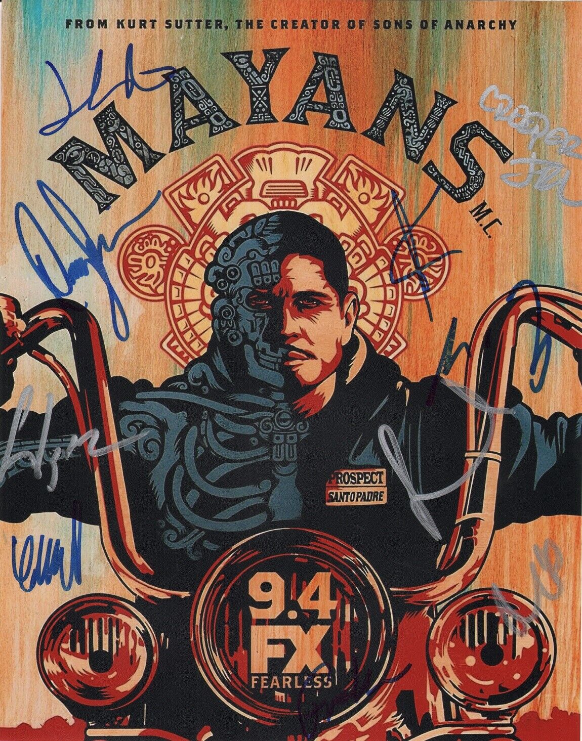 MAYANS MC Cast x9 Authentic Hand-Signed JD Pardo