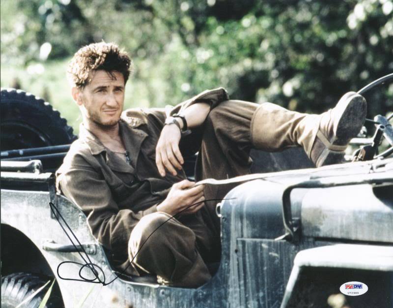 Sean Penn The Thin Red Line Signed Authentic 11X14 Photo Poster painting PSA/DNA #U72989