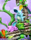 Poison Type Family - Pokemon Resin Statue - EGGS Studios