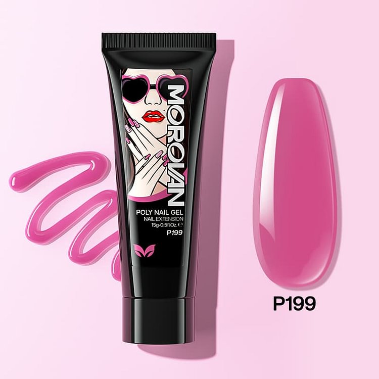 Rose Pink Poly Nail Gel