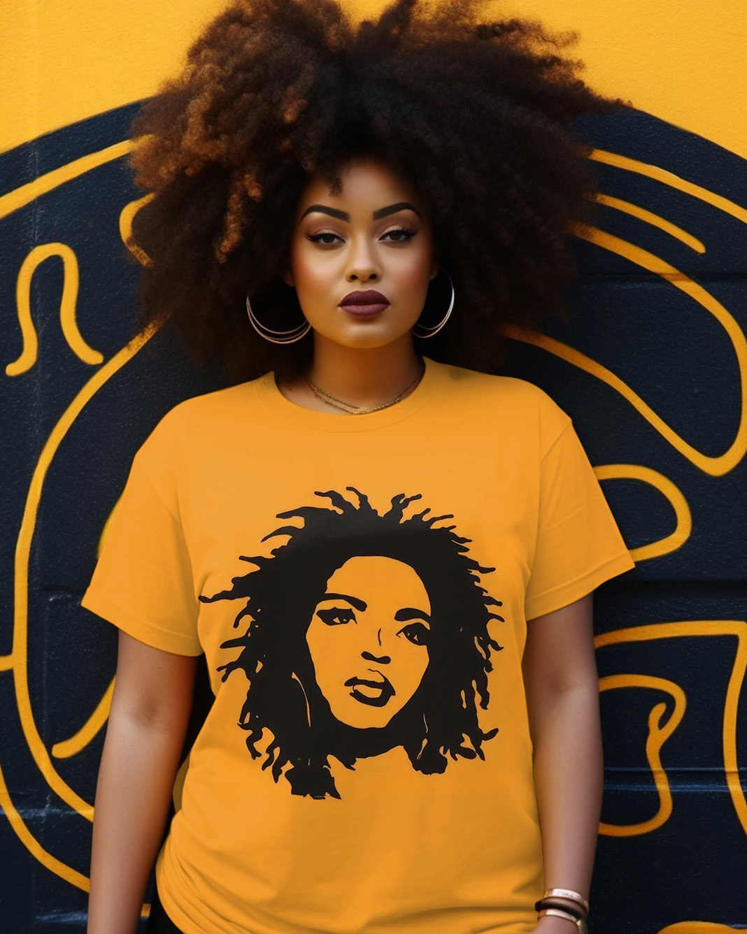 90s Hip-Hop Lauryn Hill 100% Cotton Crew Neck Short Sleeve Tshirt