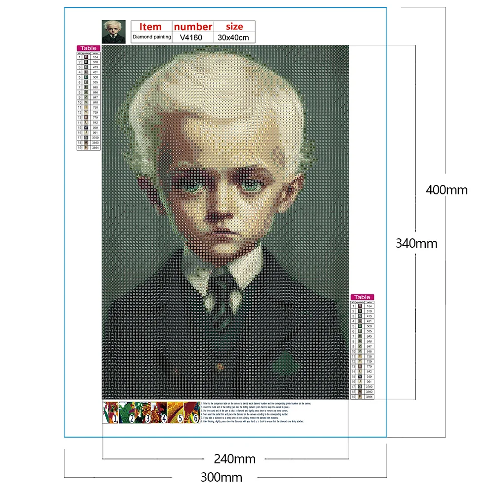 5D DIY Full Round Drill Diamond Painting Harry Potter Home Decoration (V4160)