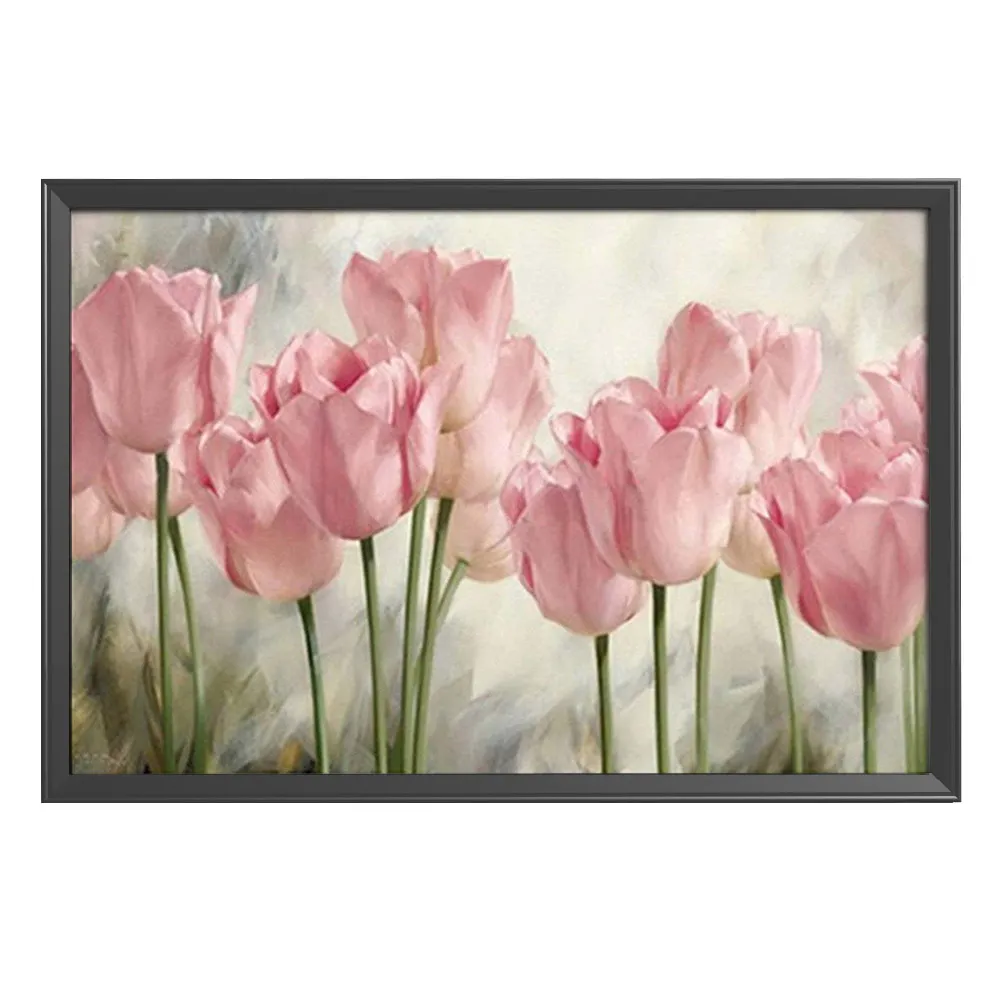 11ct Stamped Cross Stitch - Pink Tulip(35*50cm)