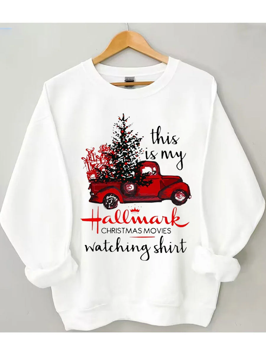 Hallmark Christmas Movies Watching Sweatshirt