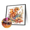 Diamond Painting -DIY Round Drill Orange Dinosaur