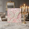 DIY Pearl Painting Butterfly for Home Decor with Frame(30x30cm)