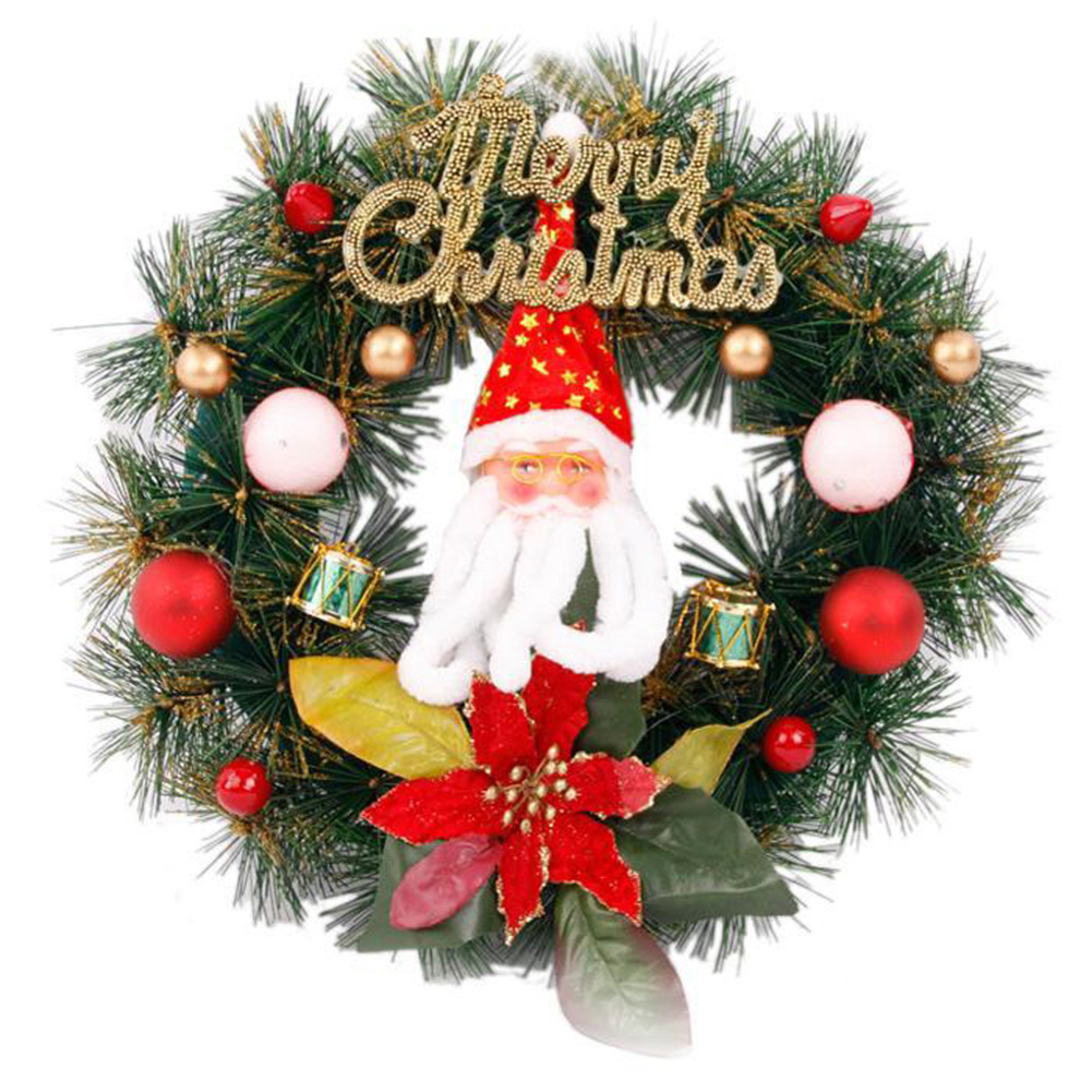 

Santa Claus Wreath - Square Drill Diamond Painting - 40*40CM, 501 Original