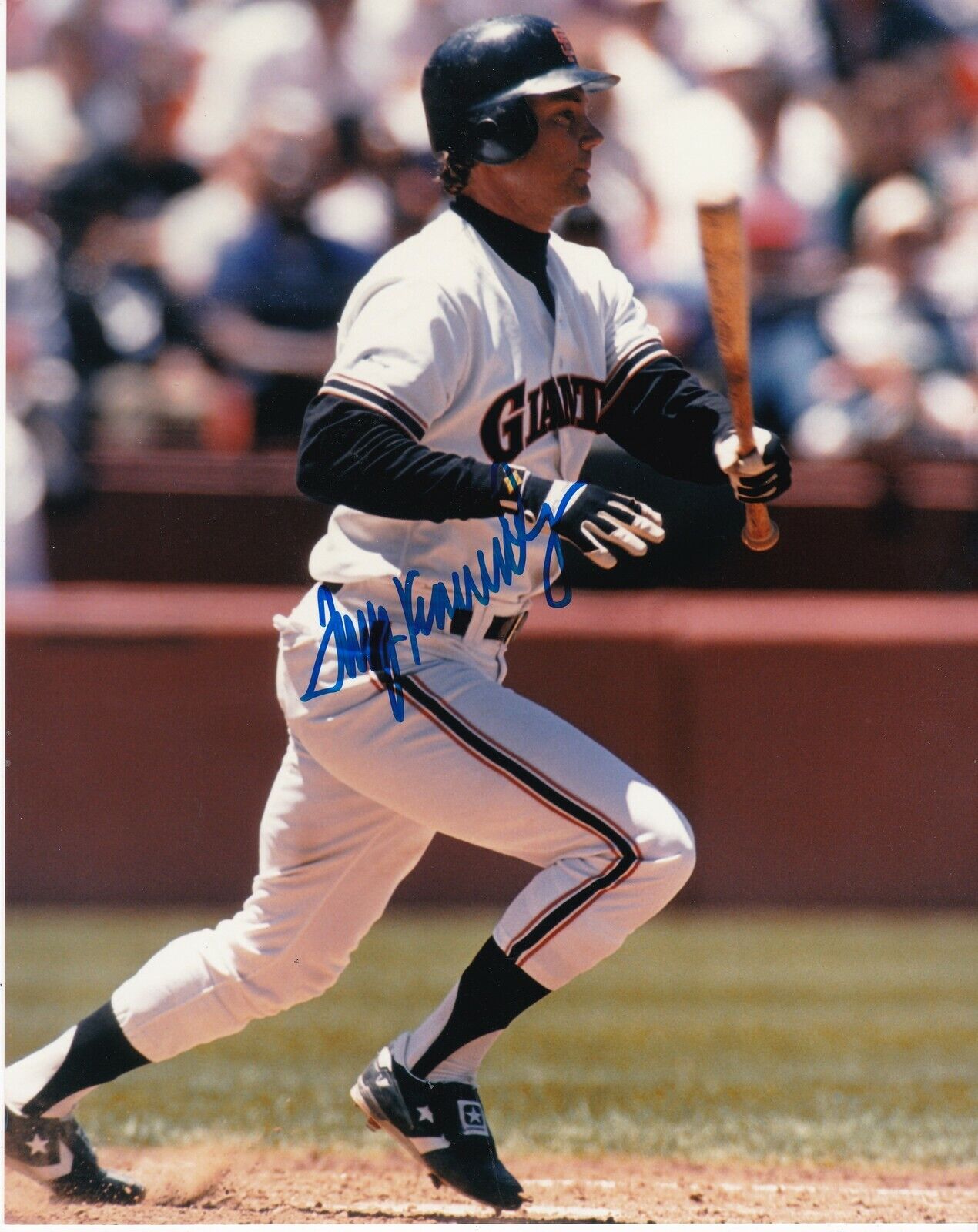 TERRY KENNEDY SAN FRANCISCO GIANTS ACTION SIGNED 8x10