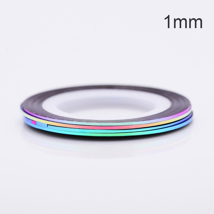 4 Rolls/Set 1mm 2mm 3mm Chameleon Nail Striping Tape Line Adhesive Decal Nail Art Decoration Tools Design