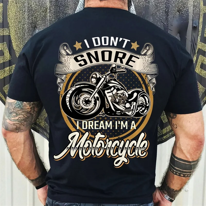 Men's Motorcycle Printed T-Shirt