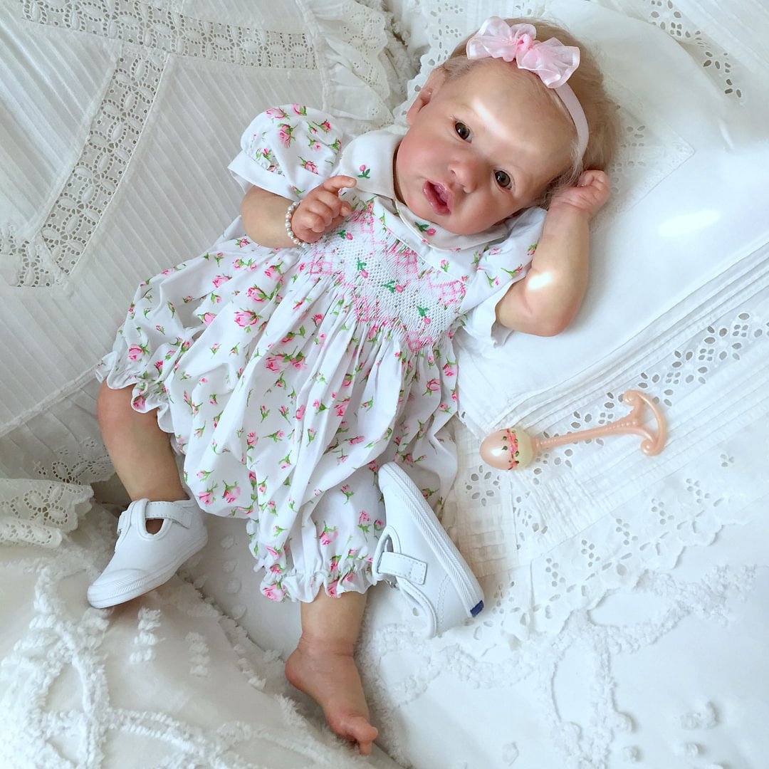 Real Life Looking Silicone Baby Dolls, 12'' Beautiful Touch Real Preemie Reborn Mini Toddler Baby Doll Girl Chloe 2022 -Creativegiftss® - [product_tag] Creativegiftss.com