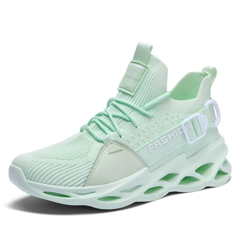 Summer Women's Sneakers 2021 Running Sports Shoes Women Tennis Men Mesh White Black Light Green Yellow Sneaker Vulcanize Size 46