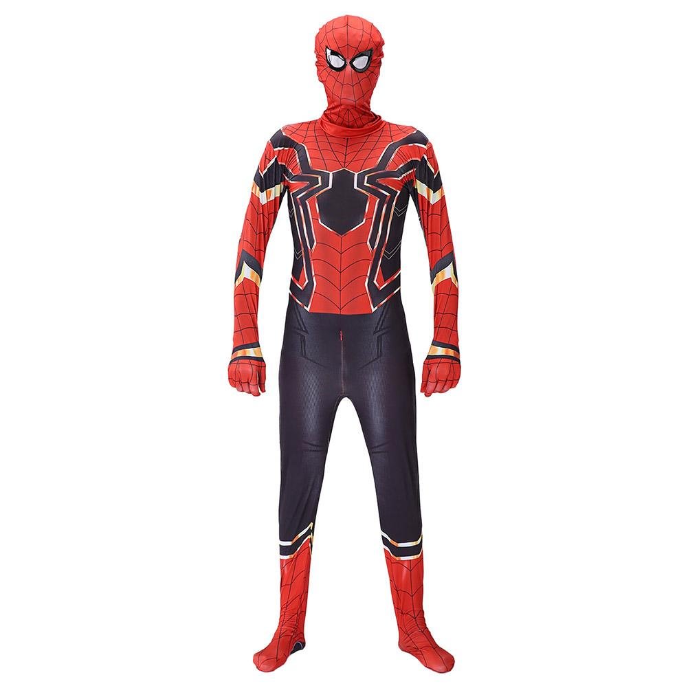 Adult The Avengers Endgame Deluxe Iron Spider-Man Cosplay Jumpsuit Costumes 3D Style