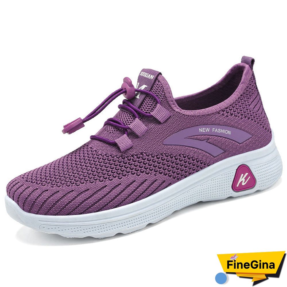 Women's Lace-Up Breathable Soft Sole Lightweight Versatile Casual Sneakers