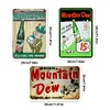 3PCS Drink Mountain Dew Soda - Metal Tin Signs Set(8*12Inch/12*16Inch) - Bar