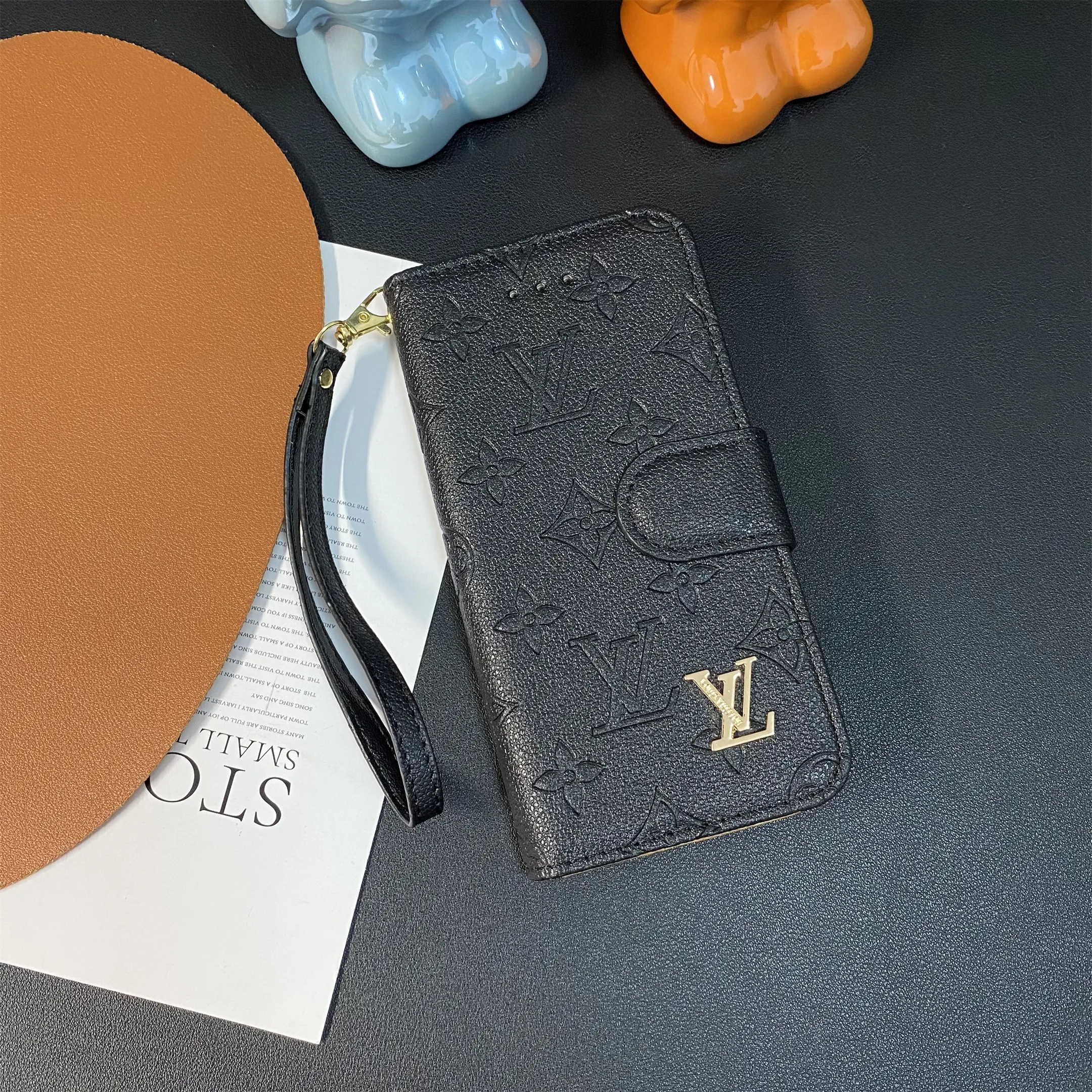 LV Embossed Monogram Gucci Ophidia GG Apple iPhone case Samsung Galaxy Flip Wallet Case