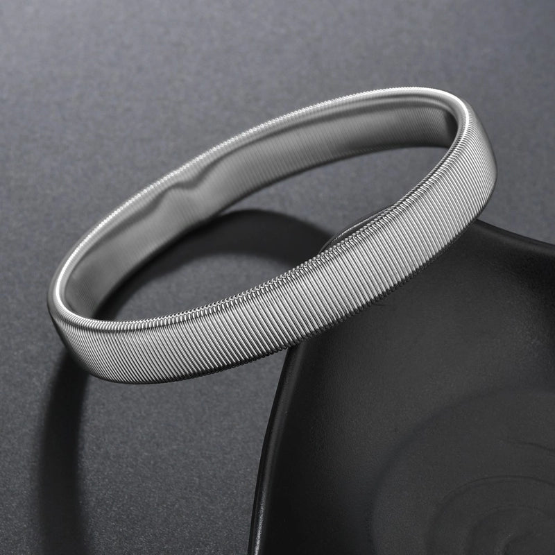 Hip-Hop Solid Color Alloy Plating Men’S Bangle