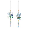 2pcs Crystal Light Catcher Diamond Painting Peace Pigeon Suncatcher Hanging Kits