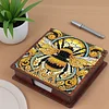 Wooden DIY Bee Diamond Painting Kit Note Box with 160 Papers for Office Desk