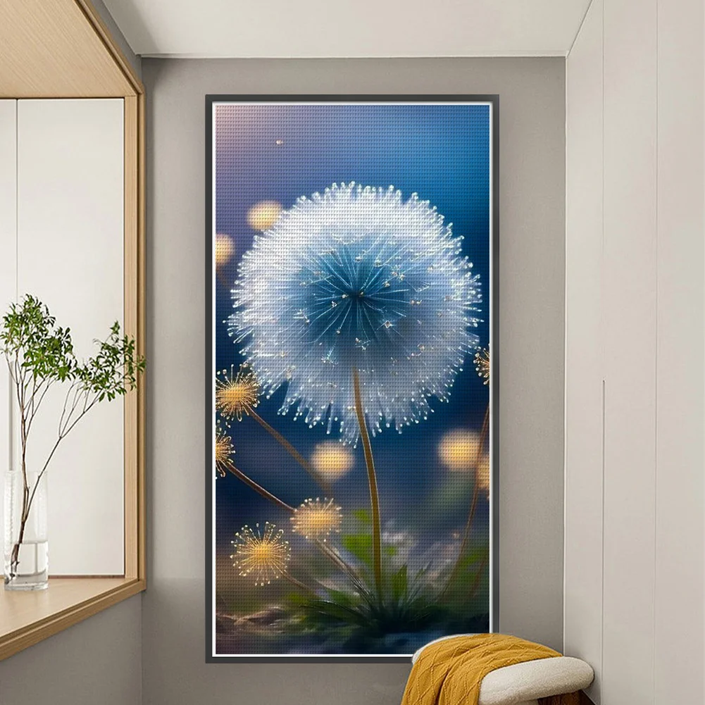 11CT Full Stamped Cross Stitch - Dandelion(Canvas|40*80CM)