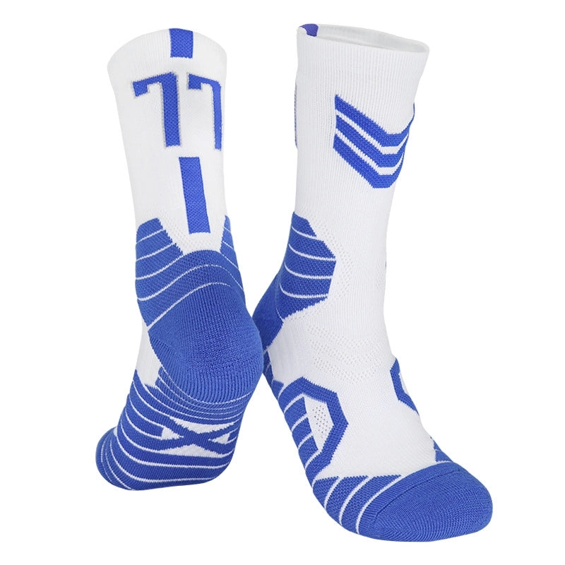 Curry Professional Basketball Socks Men’s High-top Breathable Combat Socks Training Mid-calf Socks Non-slip Sports Socks Men’s