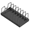 Kitchen Pots Pans Organizer with 8 Adjustable Dividers Sliding Dish Drying Shelf