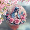 DIY Mother Mary Acrylic Diamond Painting Hanging Pendant