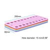 10pcs Cross Stitch Thread Holder Storage Tool User-Friendly Design Winder Color Plastic Board 20 Holes Needlework Project Card