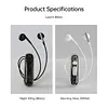 BT 5.4 Lapel-Clip Neckband Earbuds TYPE-C Rechargeable Sound Amplifiers Headphones Lightweigth Hearing Aids Earphones for Sport/Cycling/Travel/Live Streaming/Sleep