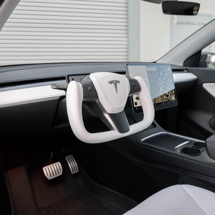 Tesla Model 3 - Y White Suedette Dashboard