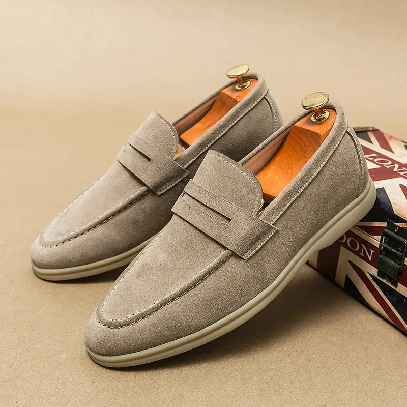 Men's Suede Slip-On Loafers &ndash; Milan Smart Casual Shoes &ndash; view 8