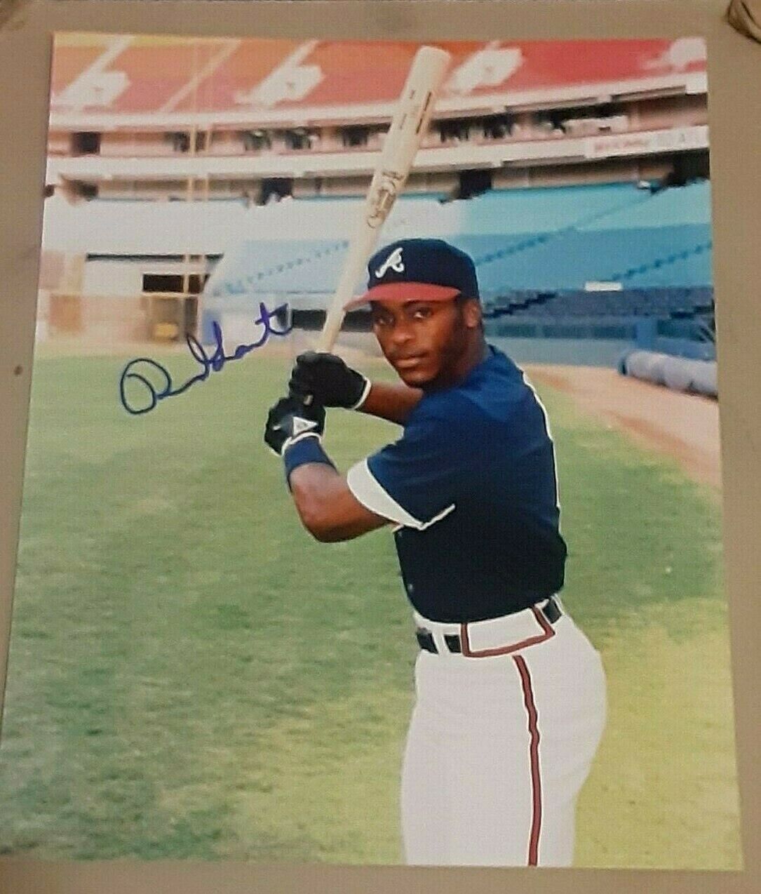 Ron Gant Atlanta Braves World Series Champions SIGNED AUTOGRAPHED 8x10 Photo Poster painting COA