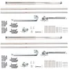[US Local Warehouse] 2 Set Pocket Door Frame Kits with 220LBS Two-Way Soft-Close Mechanism Hidden Door Kit Sliding Hardware Smoothly and Quietly Easy to Install (24-36x80in)