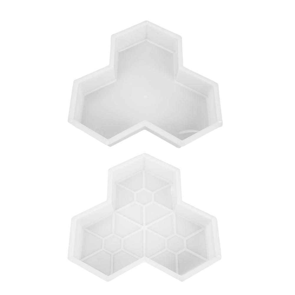 

Square Garden Pavement Mold DIY Road Path Paving Brick Tile Concrete Mould, Flat maple leaf, 501 Original