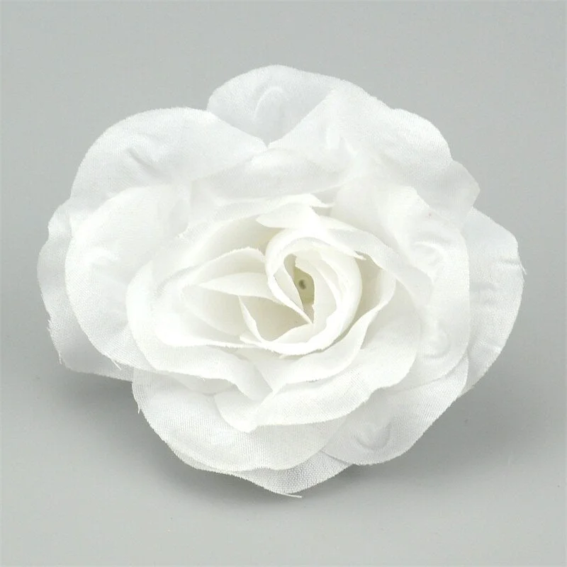 3/10pcs Large Artificial Silk Rose Flower Heads 9cm For Wedding Party Decoration DIY Scrapbook Flower Wall Craft Fake Flowers