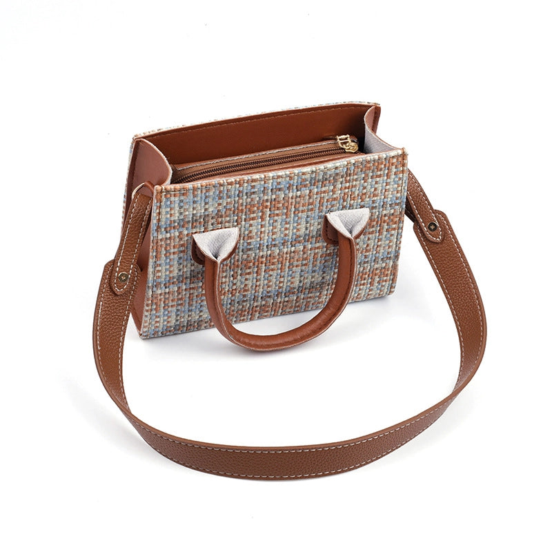 Suitable For H Family Food Basket Wide Shoulder Strap Shoulder Diagonal Lychee Pattern Underarm Bag Accessories Underarm Bag Replacement Pu Bag Strap