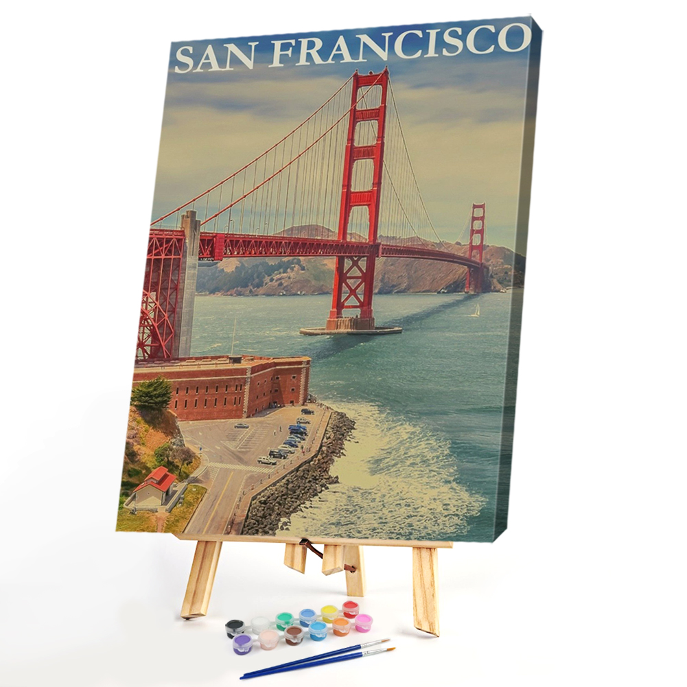 

40x50cm - Paint By Numbers Famous Bridge, 501 Original