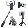 3 in 1 Selfie Stick Handle 360&deg; Rotation Retractable Holder for iPhone Android Phone
