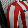Joyfball 2025/2026 Player Version Long Sleeve Atletico Madrid Home Football Jersey 1:1 Thai Quality（The player version jersey is a bit tight, please pay attention to the size selection）