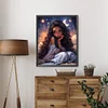 (40*50cm)Star Moon Girl - Round Partial AB Drill Diamond Painting