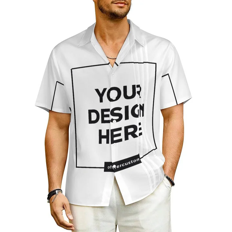 Personalized Design Men Short Sleeved Shirt Full Print