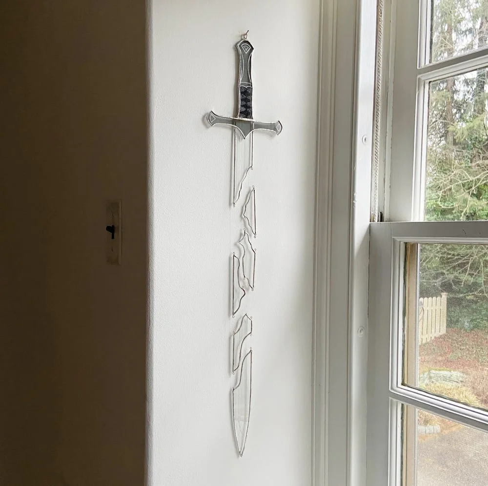 Shards Of Narsil Stained Glass Hanging