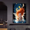 (50*70cm)Butterfly Angel Girl - Full Round Drill Diamond Painting